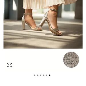 Naturalizer Joy size 7 sandal. Metallic Ankle-Strap Block Heel Sandals - Women's